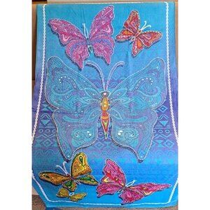 New Blue Butterfly Towel Cotton Bath Beach Pool GIFT 30x60 Butterflies Pink Red